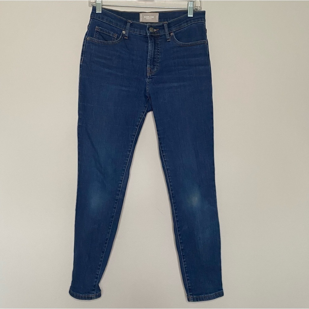 Everlane Mid Rise Medium Wash Skinny Ankle Jeans, Size 28 Ankle
